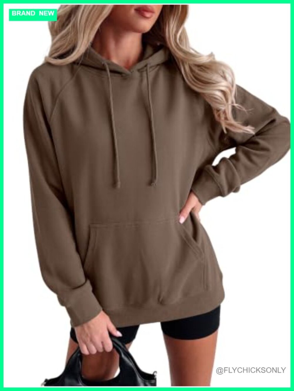 Oversized Hoodie Pullover Sweatshirt Kangaroo Pocket Loose Fit Casual